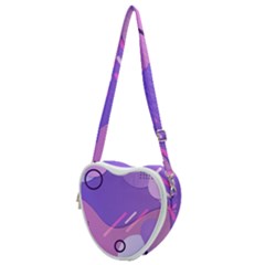 Colorful-abstract-wallpaper-theme Heart Shoulder Bag