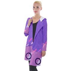 Colorful-abstract-wallpaper-theme Hooded Pocket Cardigan