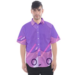 Colorful-abstract-wallpaper-theme Men s Short Sleeve Shirt