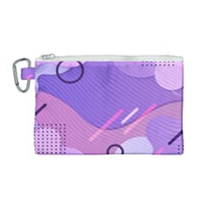 Colorful-abstract-wallpaper-theme Canvas Cosmetic Bag (Medium)