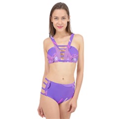 Colorful-abstract-wallpaper-theme Cage Up Bikini Set