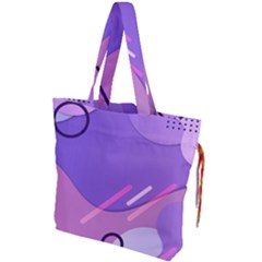 Colorful-abstract-wallpaper-theme Drawstring Tote Bag