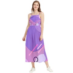 Colorful-abstract-wallpaper-theme Boho Sleeveless Summer Dress