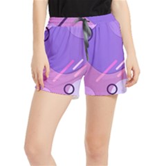 Colorful-abstract-wallpaper-theme Women s Runner Shorts