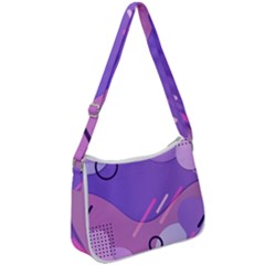 Colorful-abstract-wallpaper-theme Zip Up Shoulder Bag