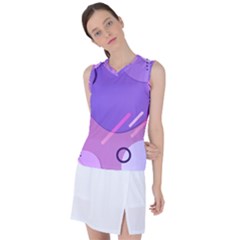 Colorful-abstract-wallpaper-theme Women s Sleeveless Sports Top