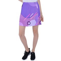 Colorful-abstract-wallpaper-theme Tennis Skirt