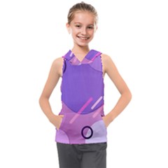 Colorful-abstract-wallpaper-theme Kids  Sleeveless Hoodie