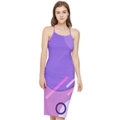 Colorful-abstract-wallpaper-theme Bodycon Cross Back Summer Dress