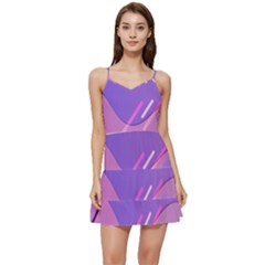 Colorful-abstract-wallpaper-theme Short Frill Dress