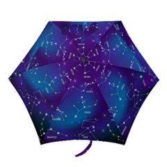 Realistic Night Sky With Constellation Mini Folding Umbrellas by Wegoenart