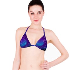 Realistic Night Sky With Constellation Bikini Top by Wegoenart