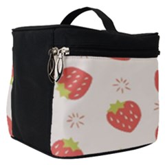 Strawberries Pattern Design Make Up Travel Bag (small) by Wegoenart