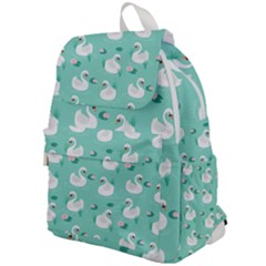 Elegant Swan Seamless Pattern Top Flap Backpack by Wegoenart