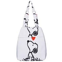 Snoopy Love Center Zip Backpack by Jancukart