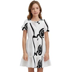 Snoopy Love Kids  Puff Sleeved Dress