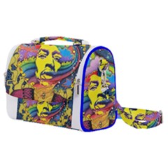 Psychedelic Rock Jimi Hendrix Satchel Shoulder Bag by Jancukart