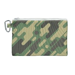 Camouflage Pattern Background Canvas Cosmetic Bag (large) by Wegoenart