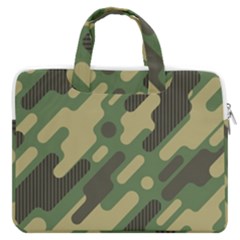 Camouflage Pattern Background Macbook Pro 16  Double Pocket Laptop Bag  by Wegoenart