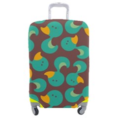 Vector-illustration-seamless-pattern-with-cartoon-duck Luggage Cover (medium) by Wegoenart