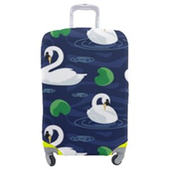 Swan Pattern Elegant Design Luggage Cover (medium) by Wegoenart