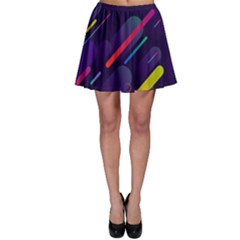 Colorful-abstract-background Skater Skirt