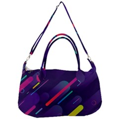 Colorful-abstract-background Removal Strap Handbag by Wegoenart