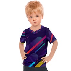 Colorful-abstract-background Kids  Sports Tee