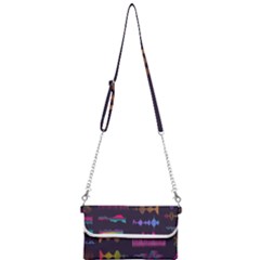 Colorful-sound-wave-set Mini Crossbody Handbag by Wegoenart