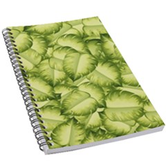 Seamless-pattern-with-green-leaves 5 5  X 8 5  Notebook