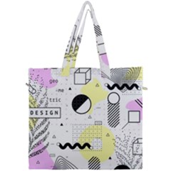 Graphic-design-geometric-background Canvas Travel Bag by Wegoenart