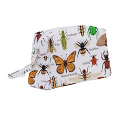 Insects-seamless-pattern Wristlet Pouch Bag (medium) by Wegoenart