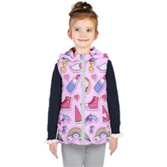 Fashion-patch-set Kids  Hooded Puffer Vest by Wegoenart
