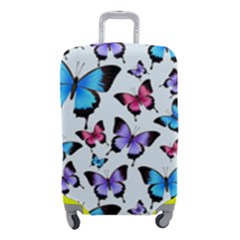 Decorative-festive-trendy-colorful-butterflies-seamless-pattern-vector-illustration Luggage Cover (small) by Wegoenart