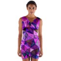 Triangular-shapes-background Wrap Front Bodycon Dress View1