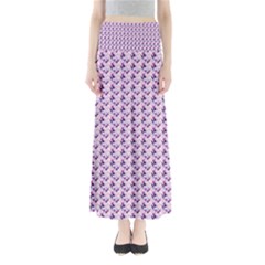 Purple Design Full Length Maxi Skirt by designsbymallika