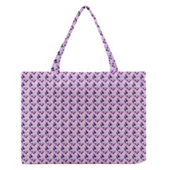 Purple Design Zipper Medium Tote Bag by designsbymallika