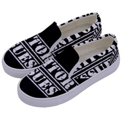 Genitore Issues  Kids  Canvas Slip Ons by ConteMonfrey