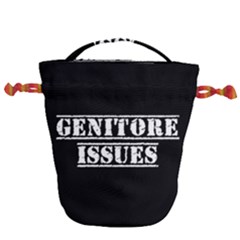 Genitore Issues  Drawstring Bucket Bag