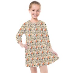 Abstract Pattern Kids  Quarter Sleeve Shirt Dress by designsbymallika