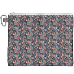 Paisley Pattern Canvas Cosmetic Bag (xxxl) by designsbymallika