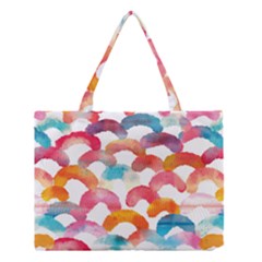 Rainbow Pattern Medium Tote Bag by designsbymallika