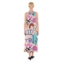 Abstract Doodle Pattern Sleeveless Maxi Dress View2