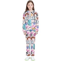 Abstract Doodle Pattern Kids  Tracksuit