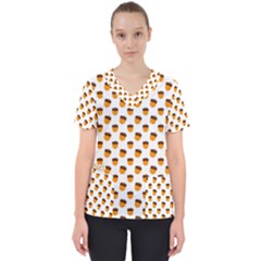 That`s Nuts   Women s V-neck Scrub Top by ConteMonfrey