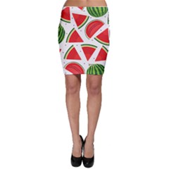 Watermelon Cuties White Bodycon Skirt by ConteMonfrey