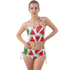 Watermelon Cuties White Mini Tank Bikini Set by ConteMonfrey