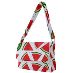 Watermelon Cuties White Full Print Messenger Bag (l) by ConteMonfrey