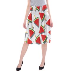 Watermelon Popsicle   Midi Beach Skirt by ConteMonfrey