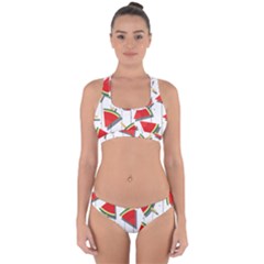 Watermelon Popsicle   Cross Back Hipster Bikini Set by ConteMonfrey